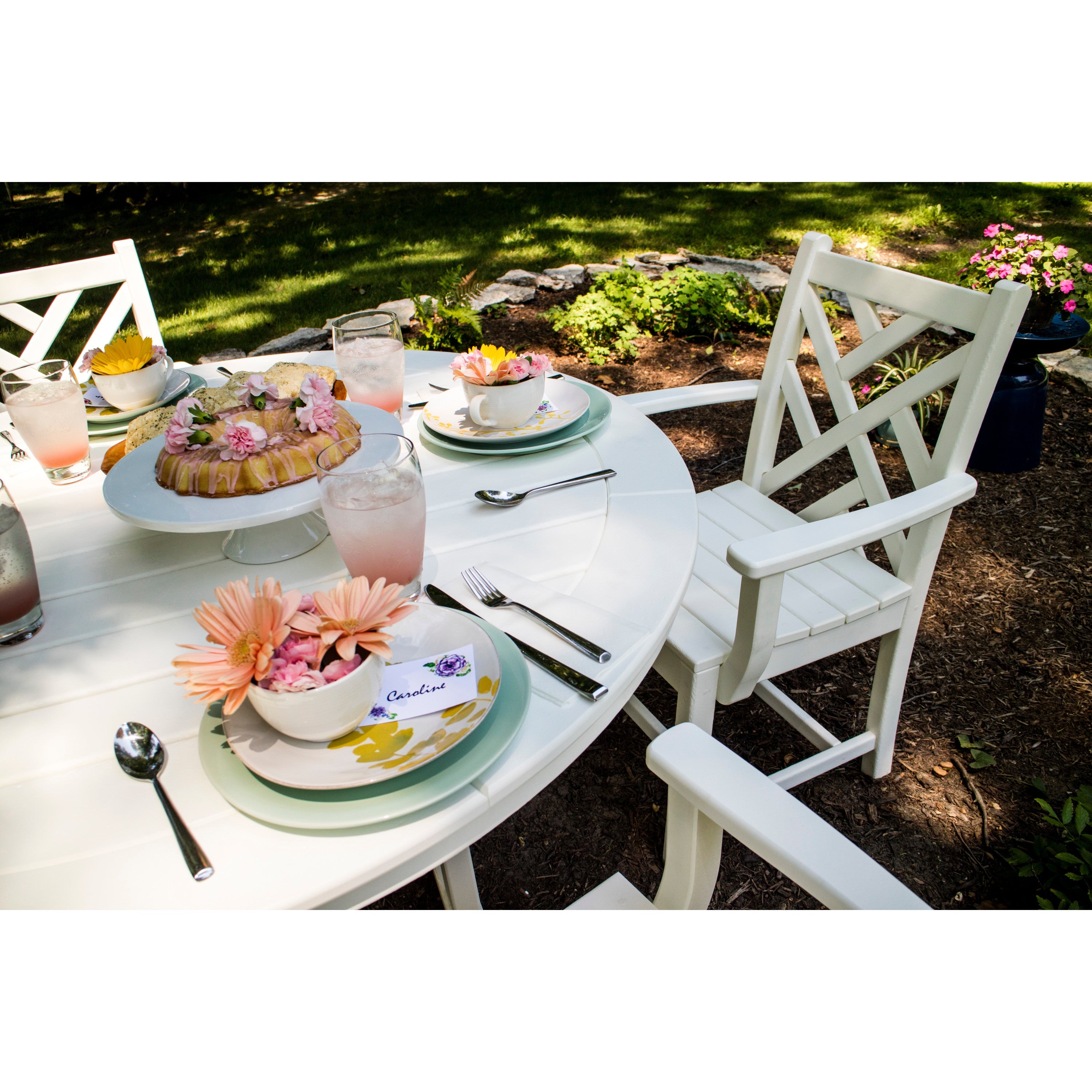 Nautical Trestle 48 Round Dining Table