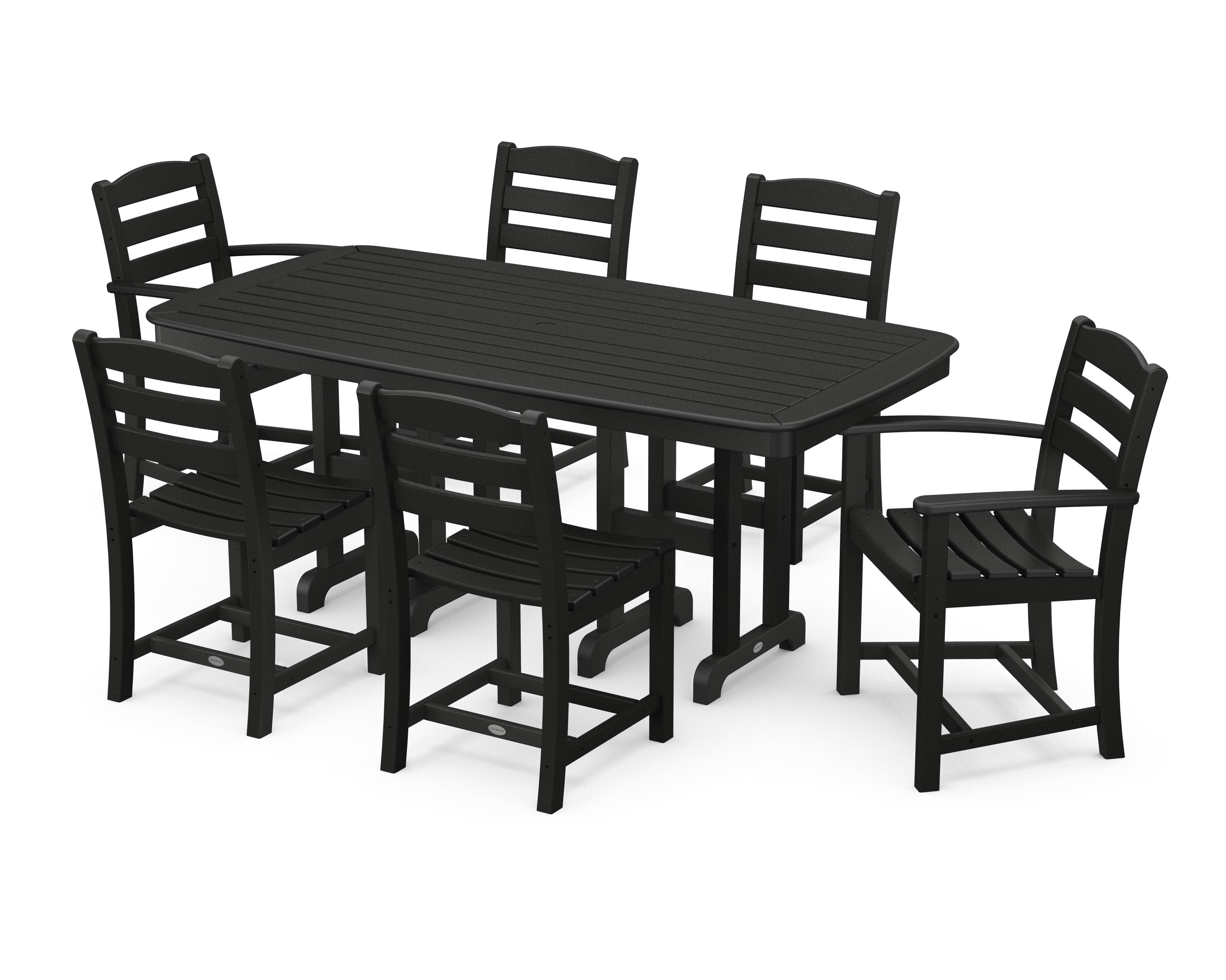 La Casa Café 7-Piece Wooden Dining Set