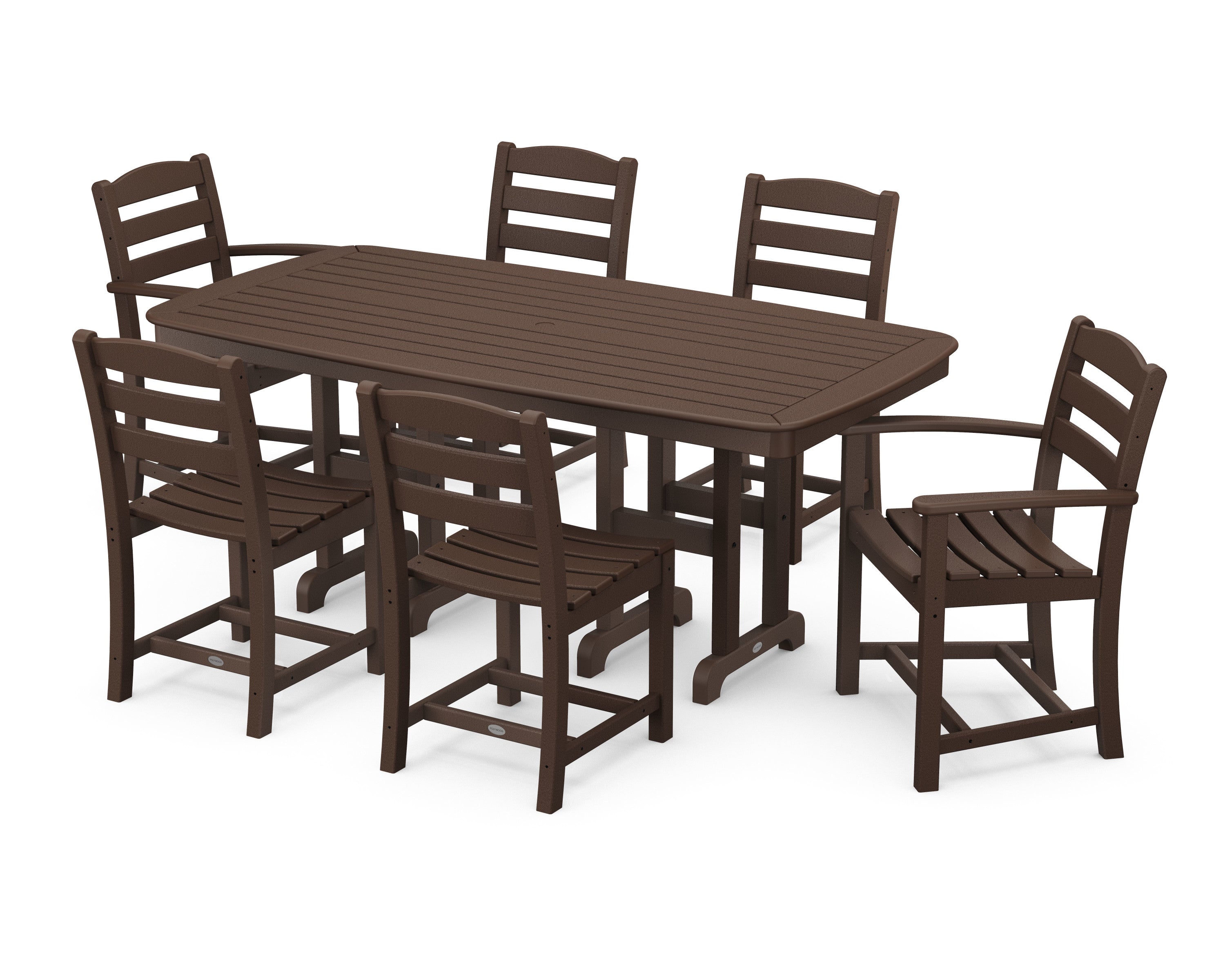 La Casa Café 7-Piece Wooden Dining Set