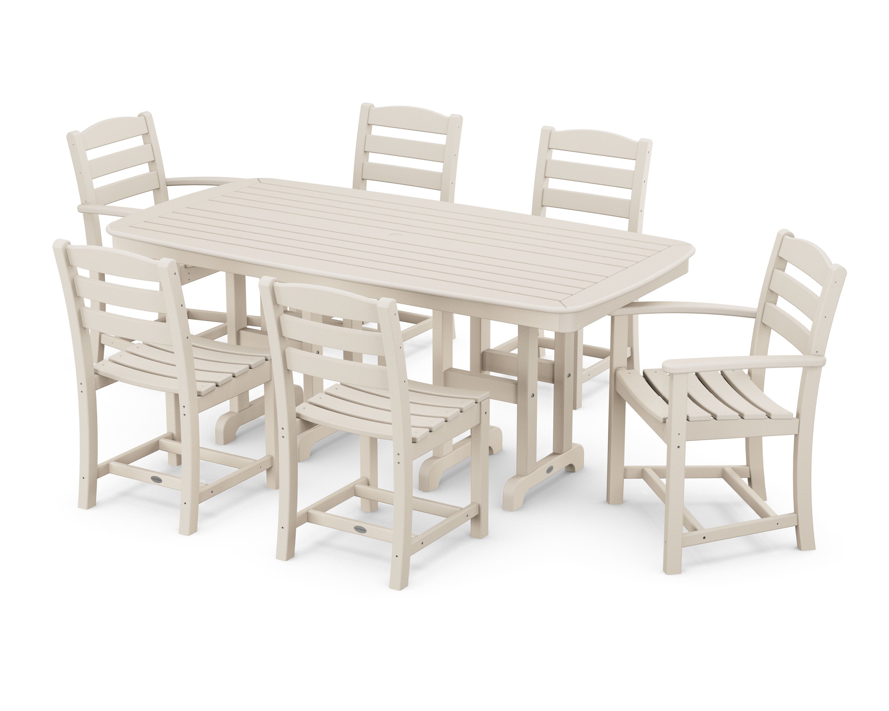 La Casa Café 7-Piece Wooden Dining Set