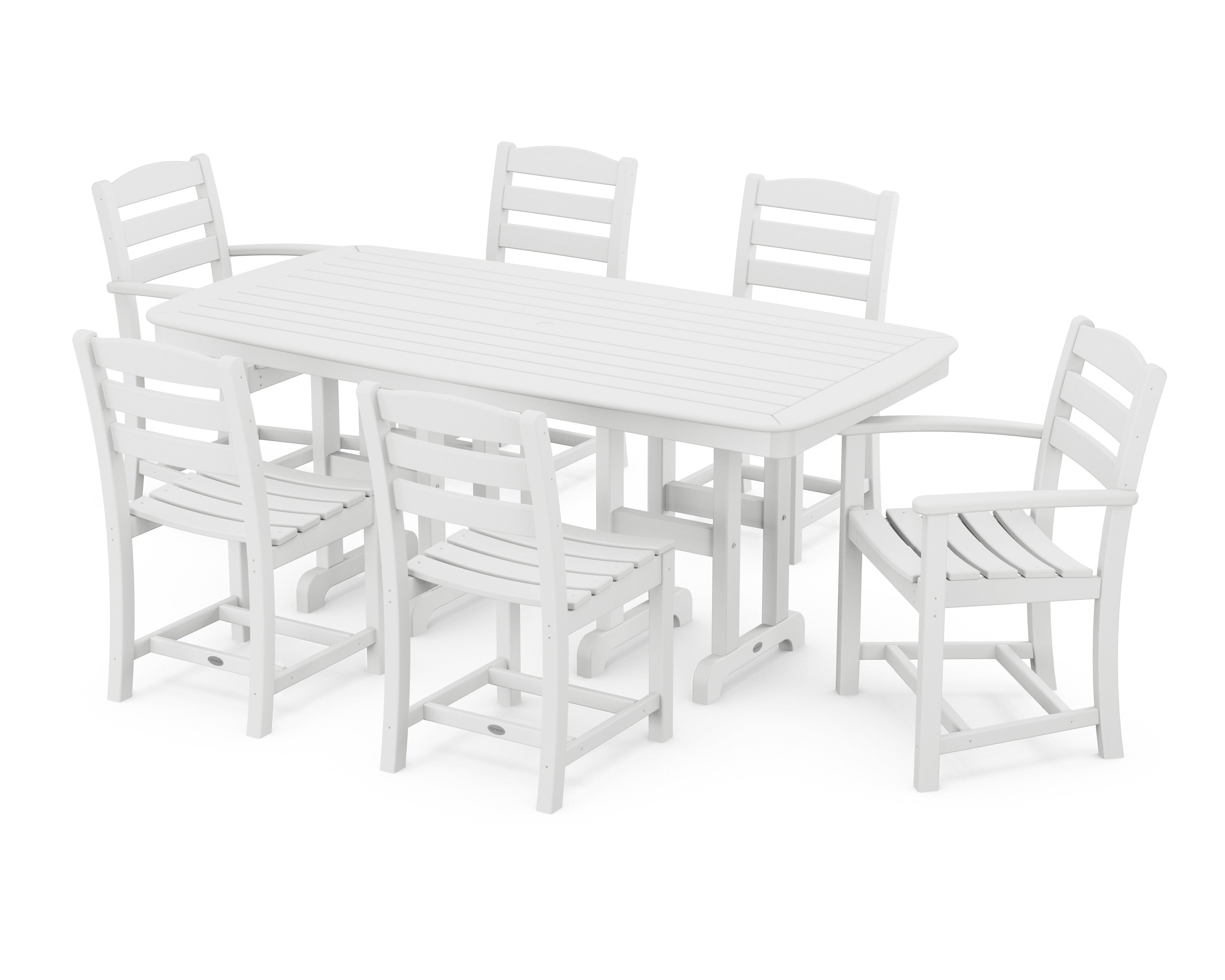 La Casa Café 7-Piece Wooden Dining Set