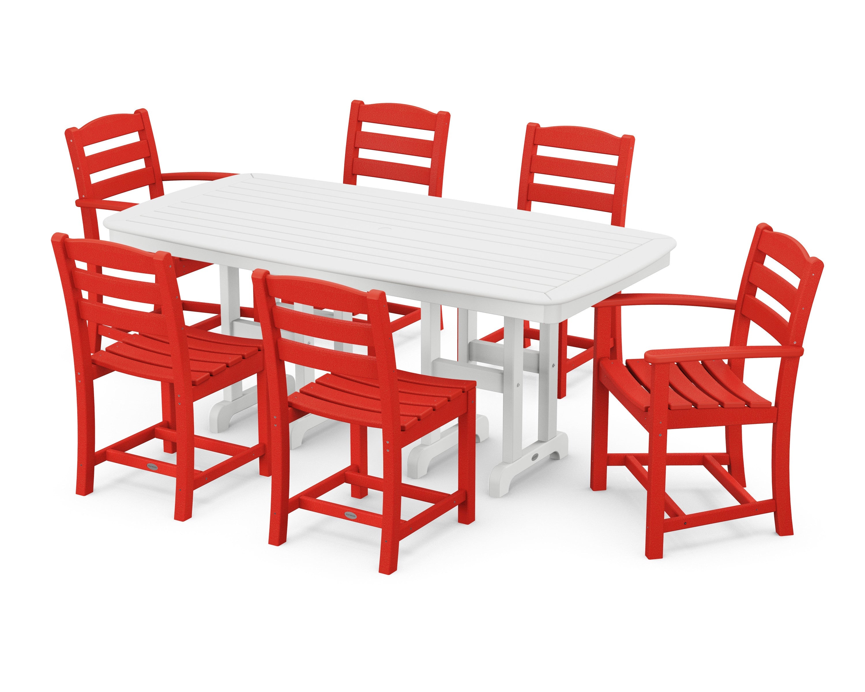 La Casa Café 7-Piece Wooden Dining Set