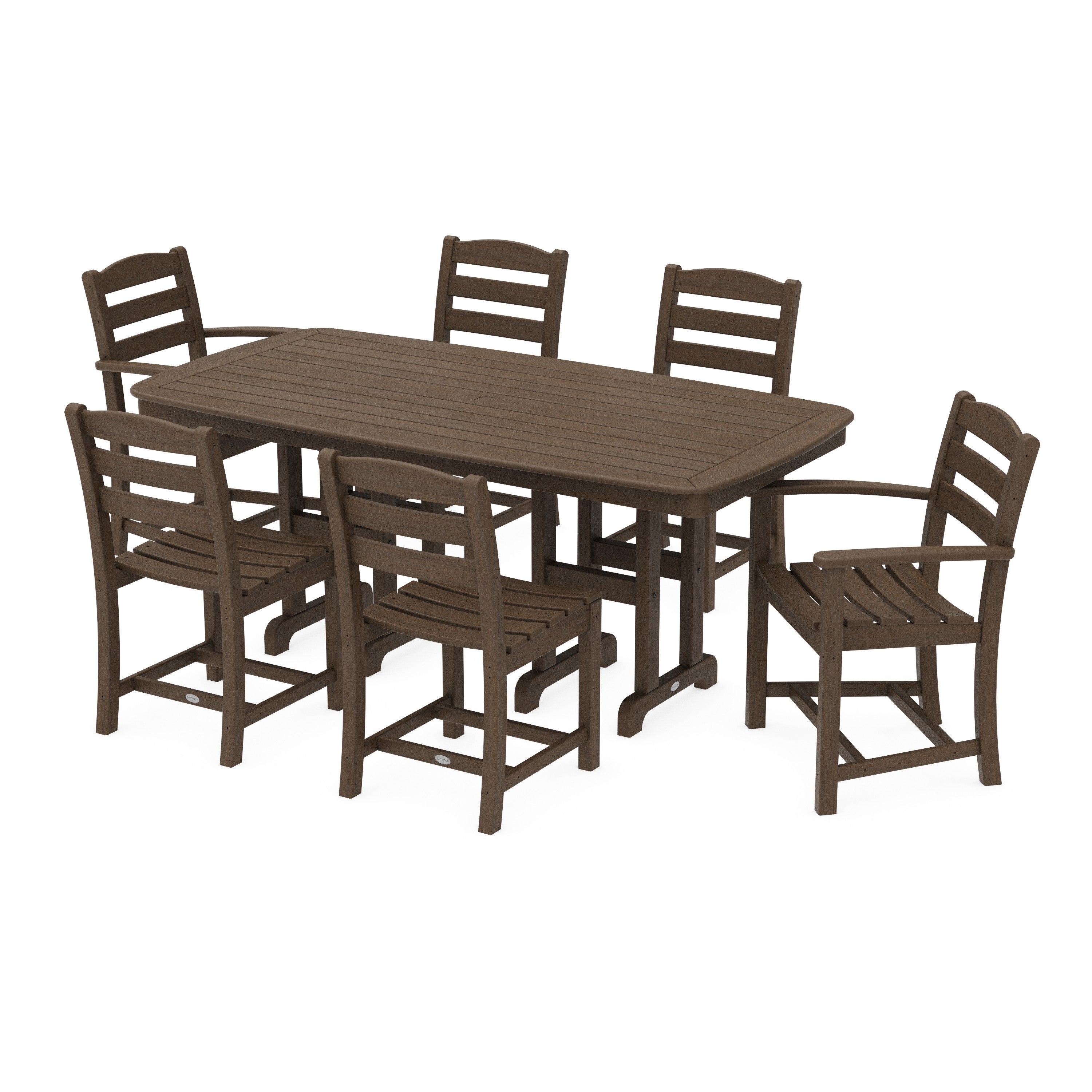 La Casa Café 7-Piece Wooden Dining Set