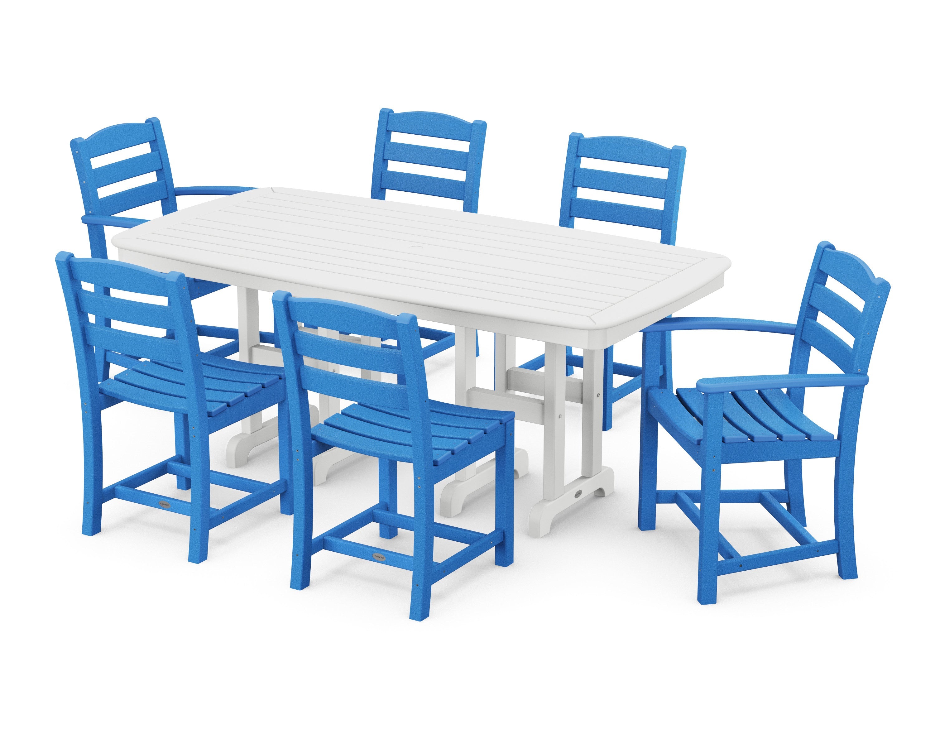 La Casa Café 7-Piece Wooden Dining Set