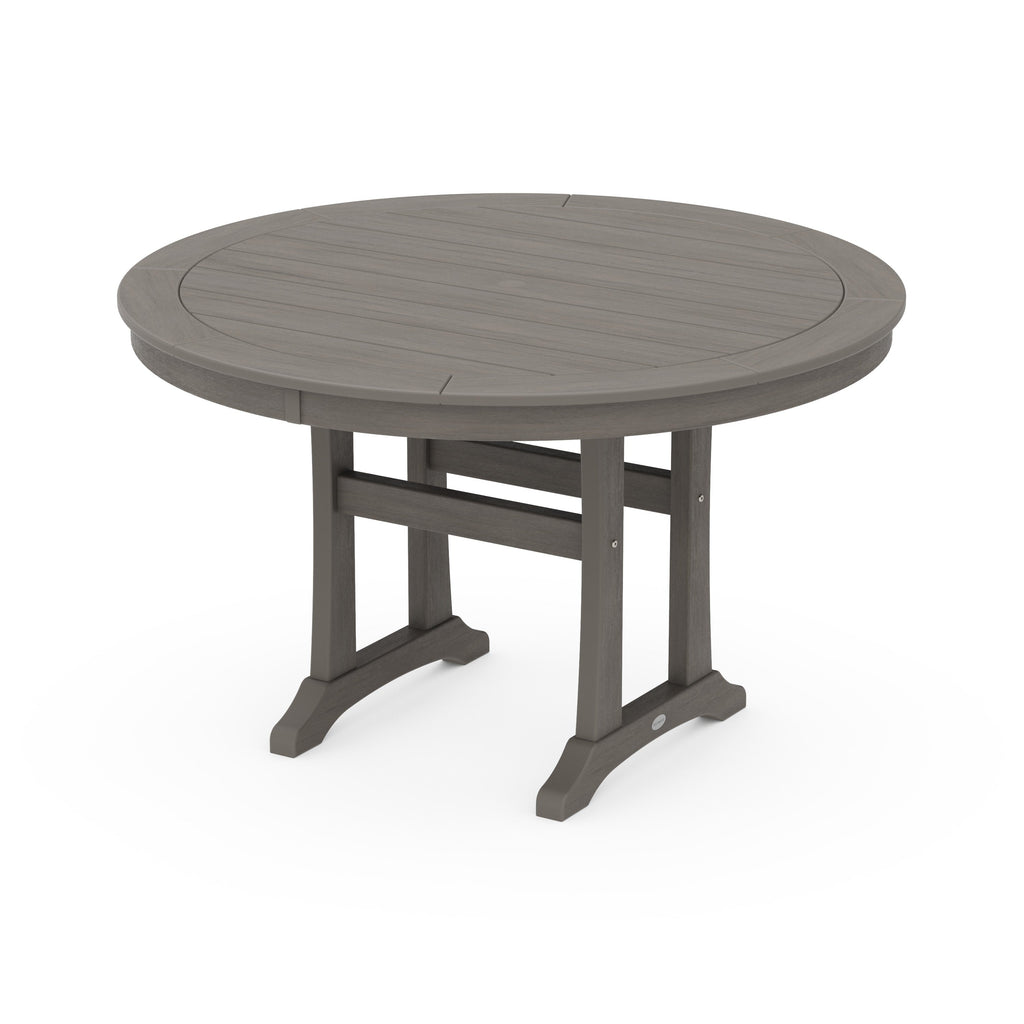 Nautical Trestle 48 Round Dining Table