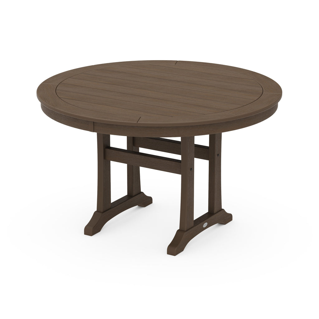 Nautical Trestle 48 Round Dining Table