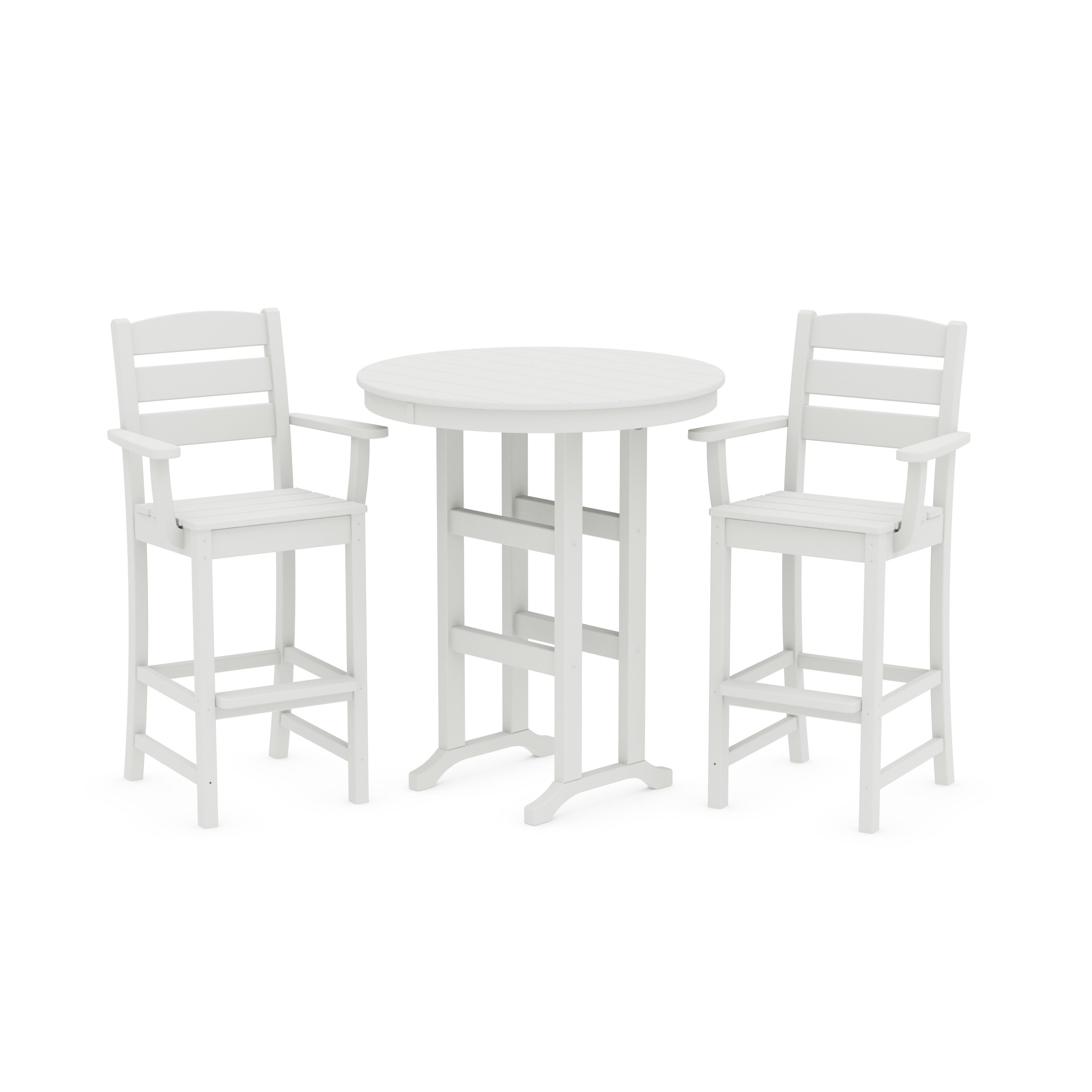 Lakeside 3-Piece Round Bar Arm Chair Set