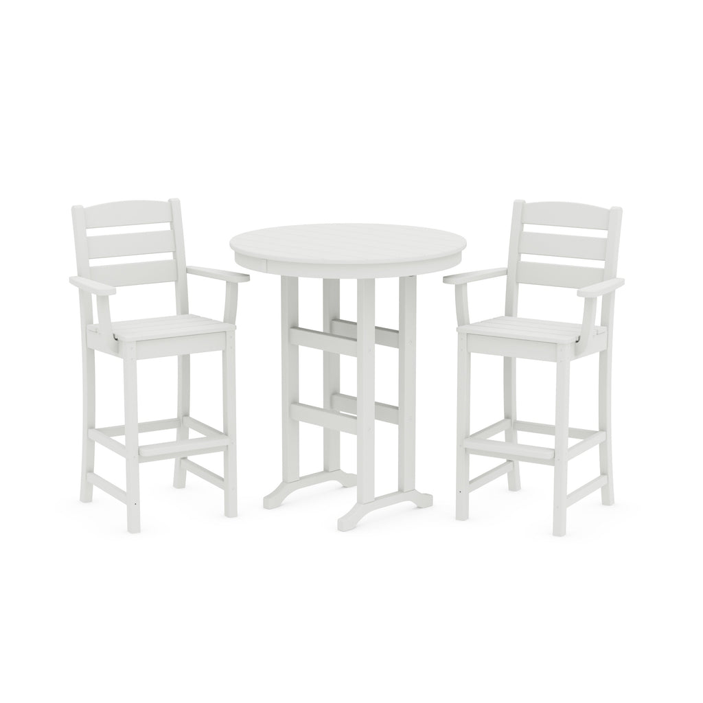 Lakeside 3-Piece Round Bar Arm Chair Set