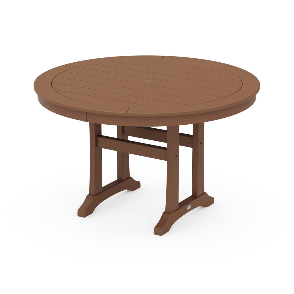 Nautical Trestle 48 Round Dining Table