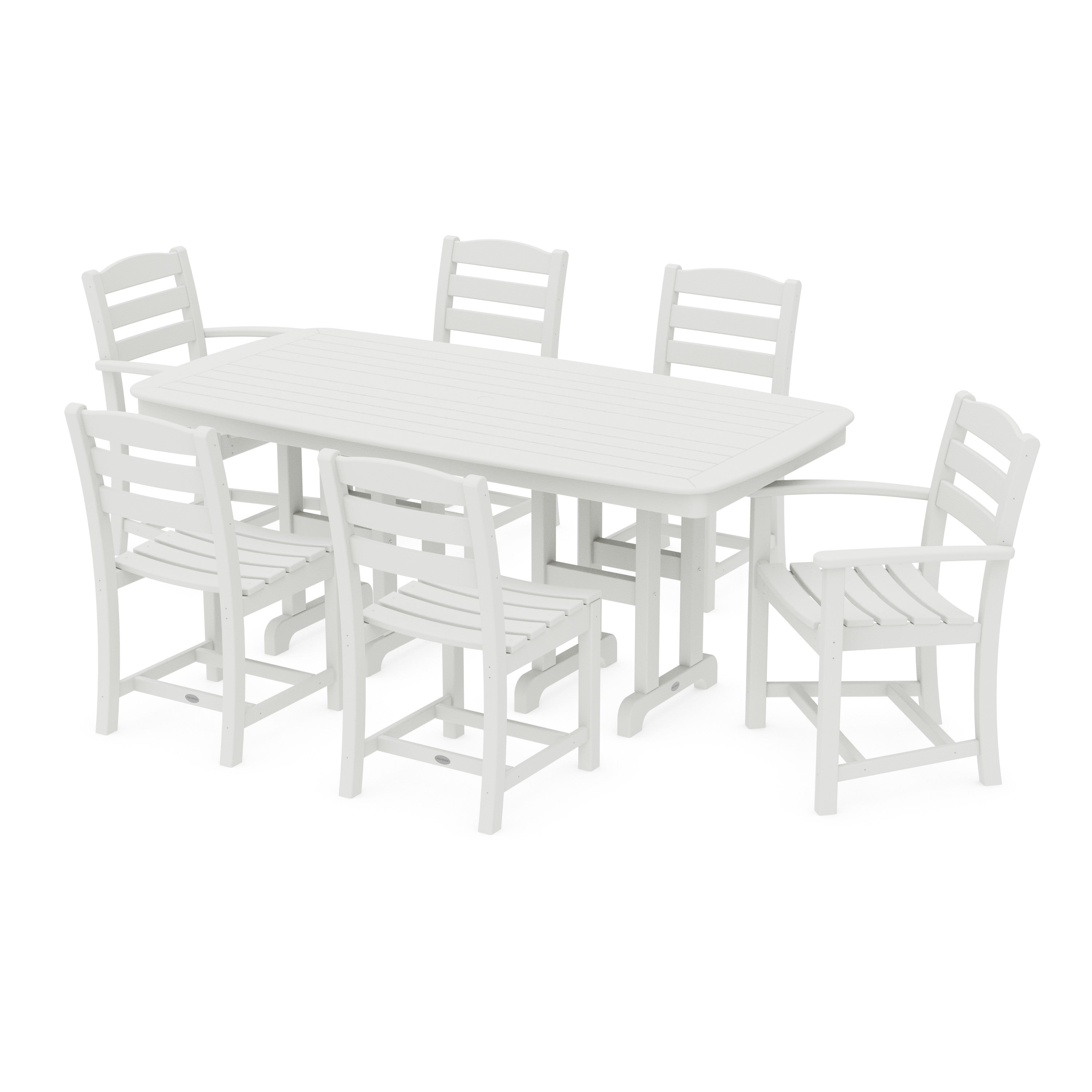 La Casa Café 7-Piece Wooden Dining Set