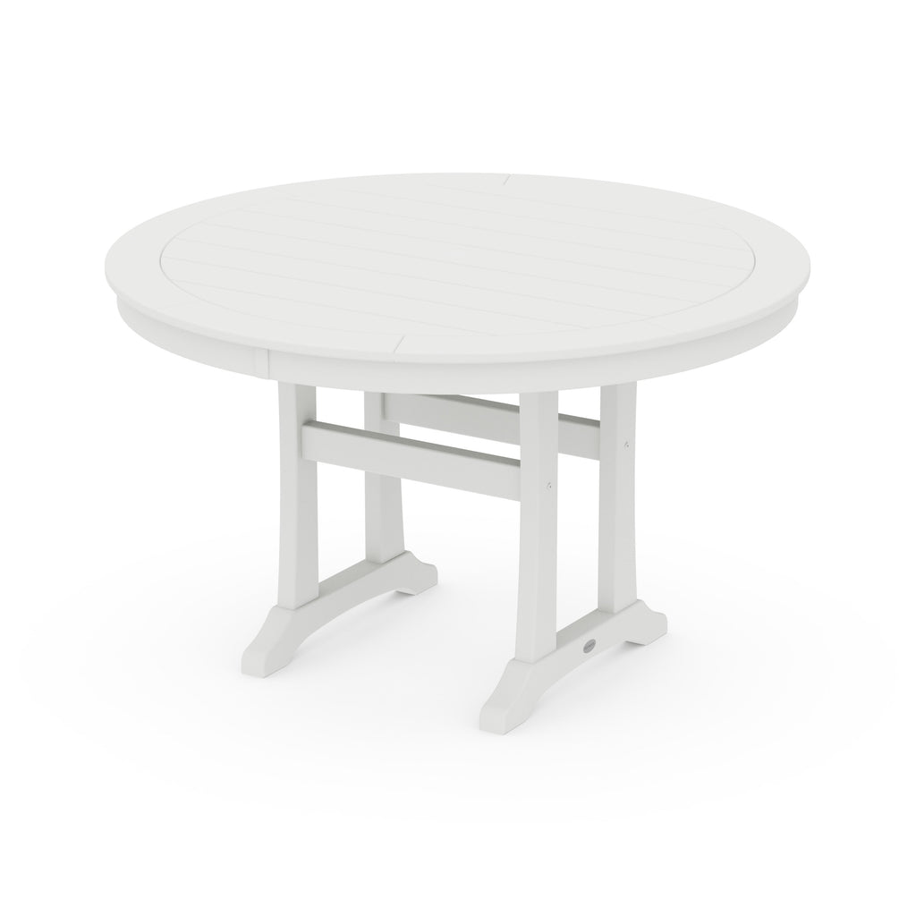 Nautical Trestle 48 Round Dining Table