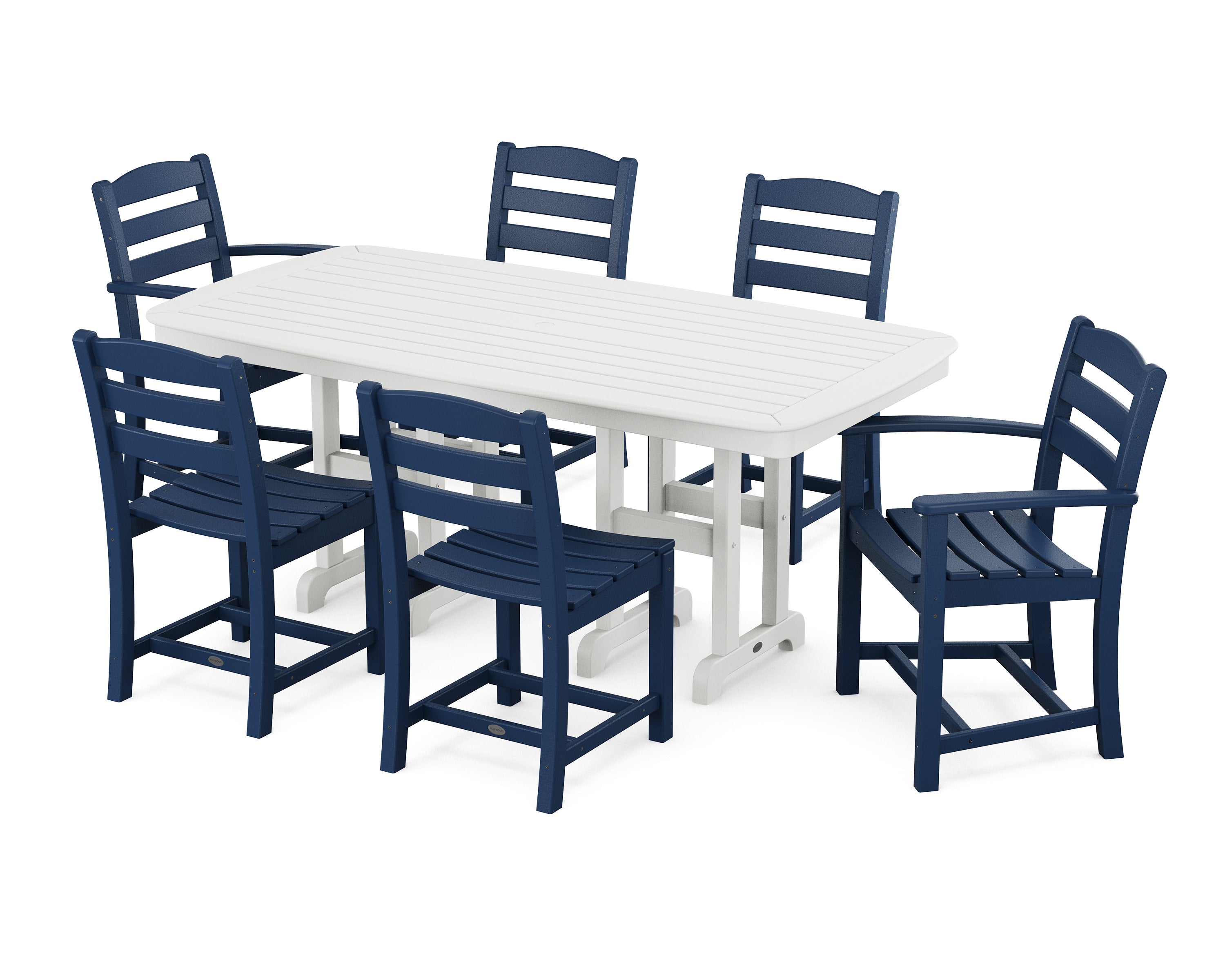 La Casa Café 7-Piece Wooden Dining Set