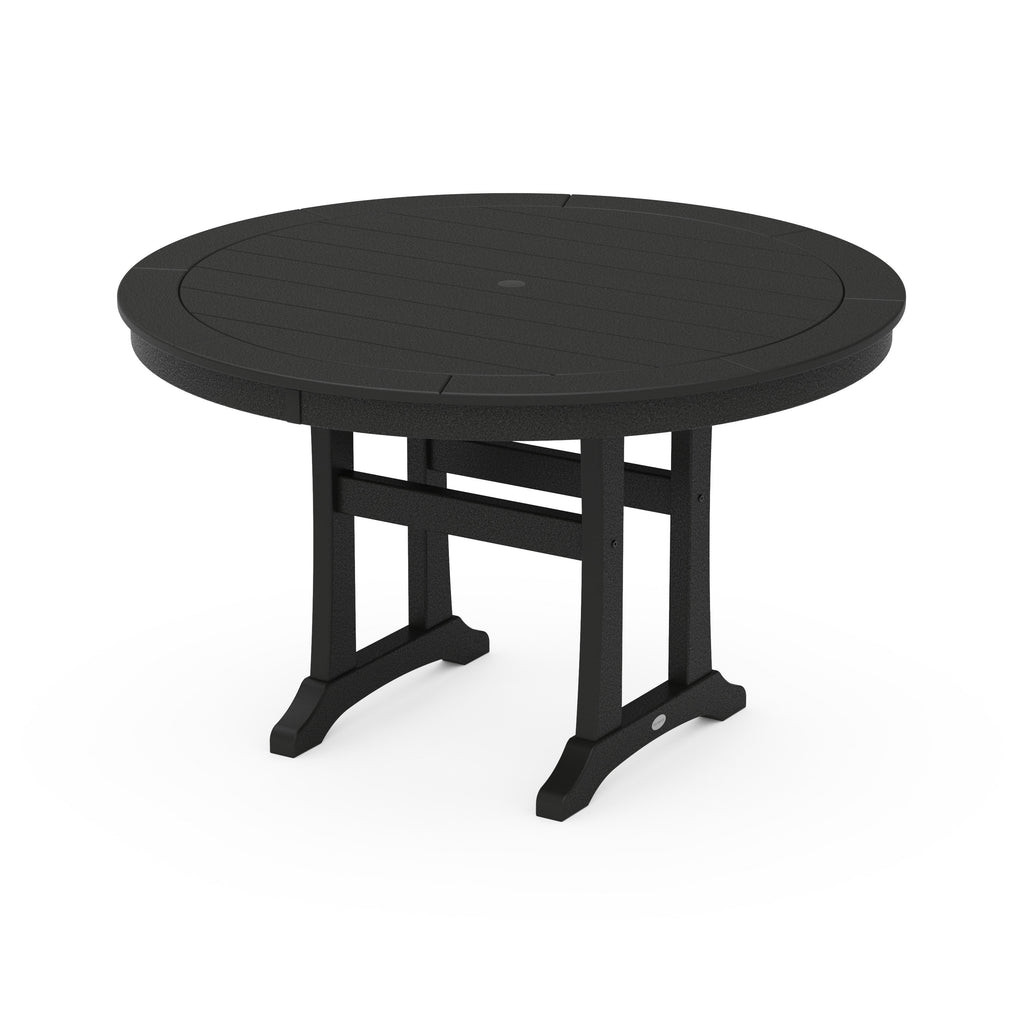 Nautical Trestle 48 Round Dining Table