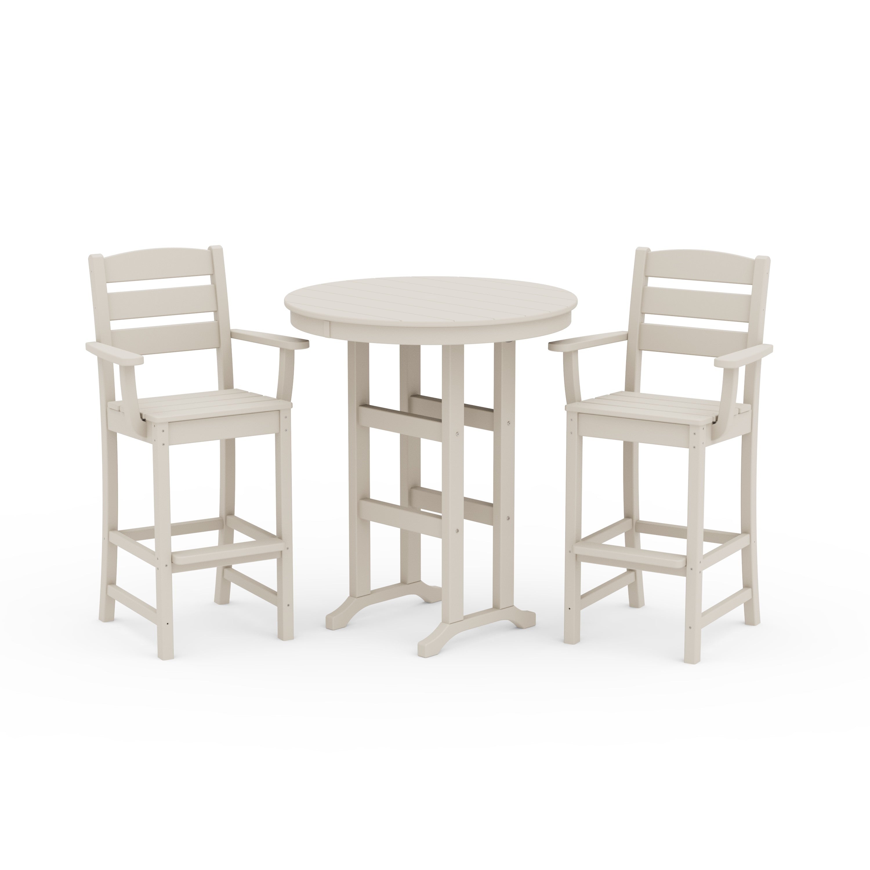 Lakeside 3-Piece Round Bar Arm Chair Set