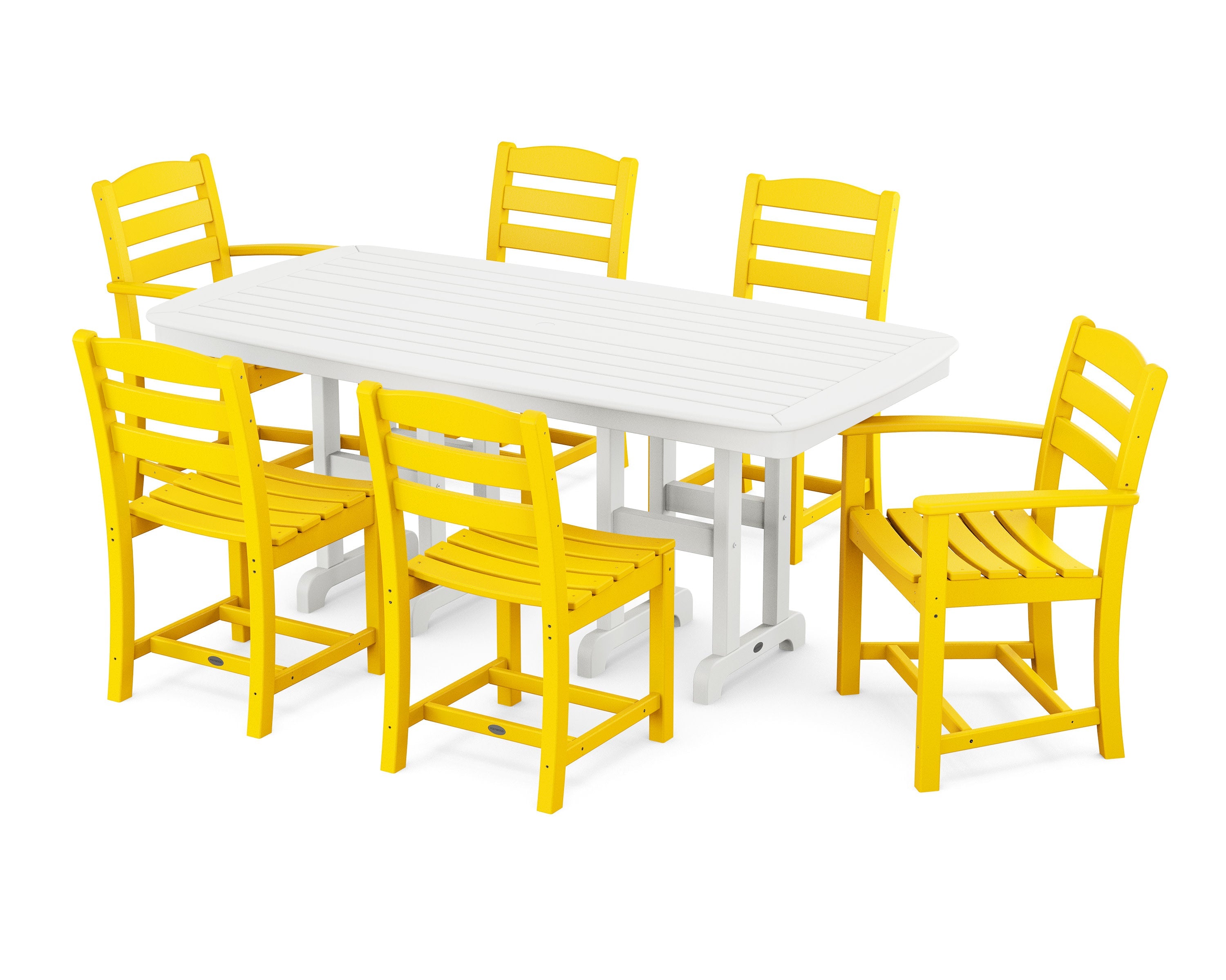 La Casa Café 7-Piece Wooden Dining Set