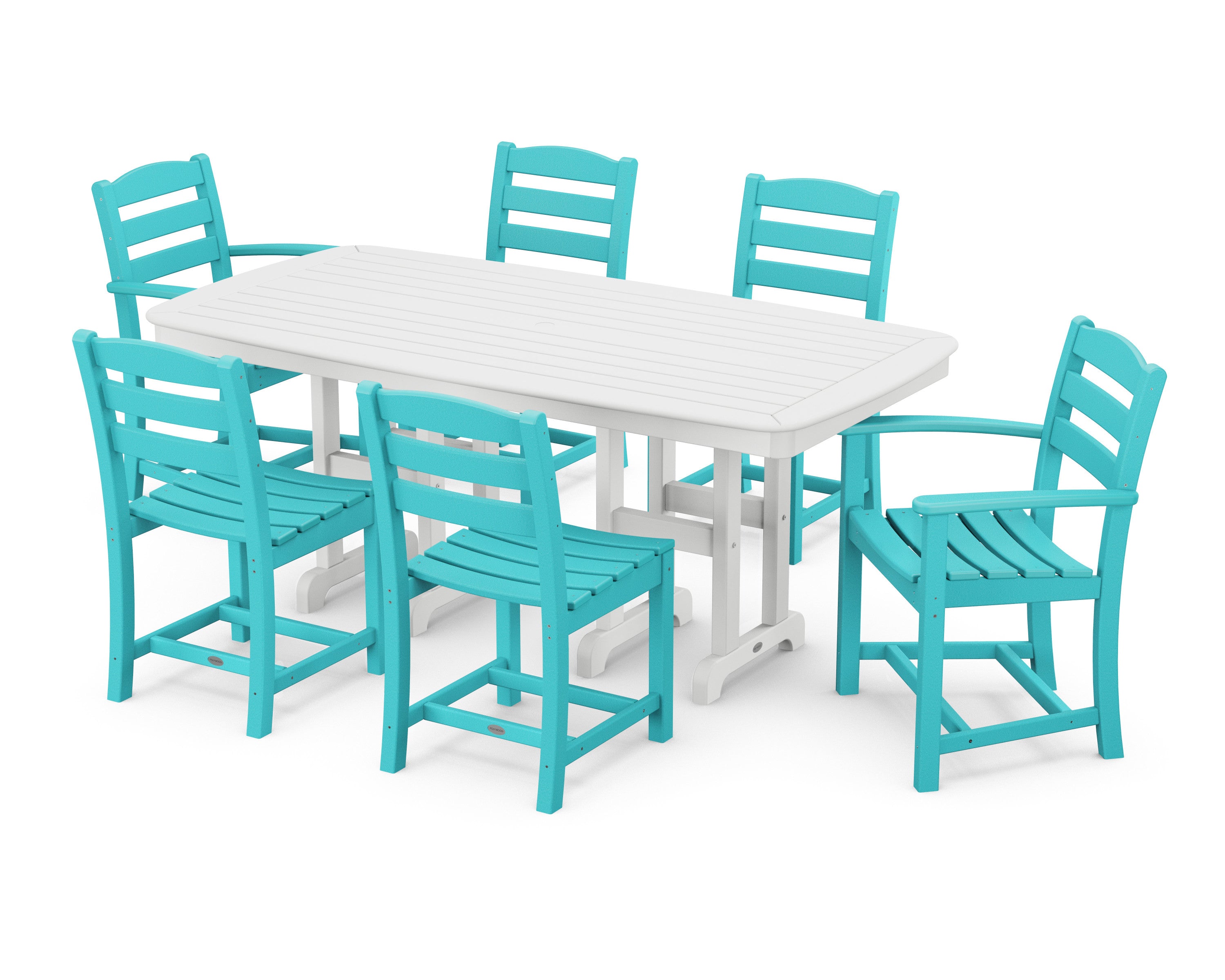 La Casa Café 7-Piece Wooden Dining Set
