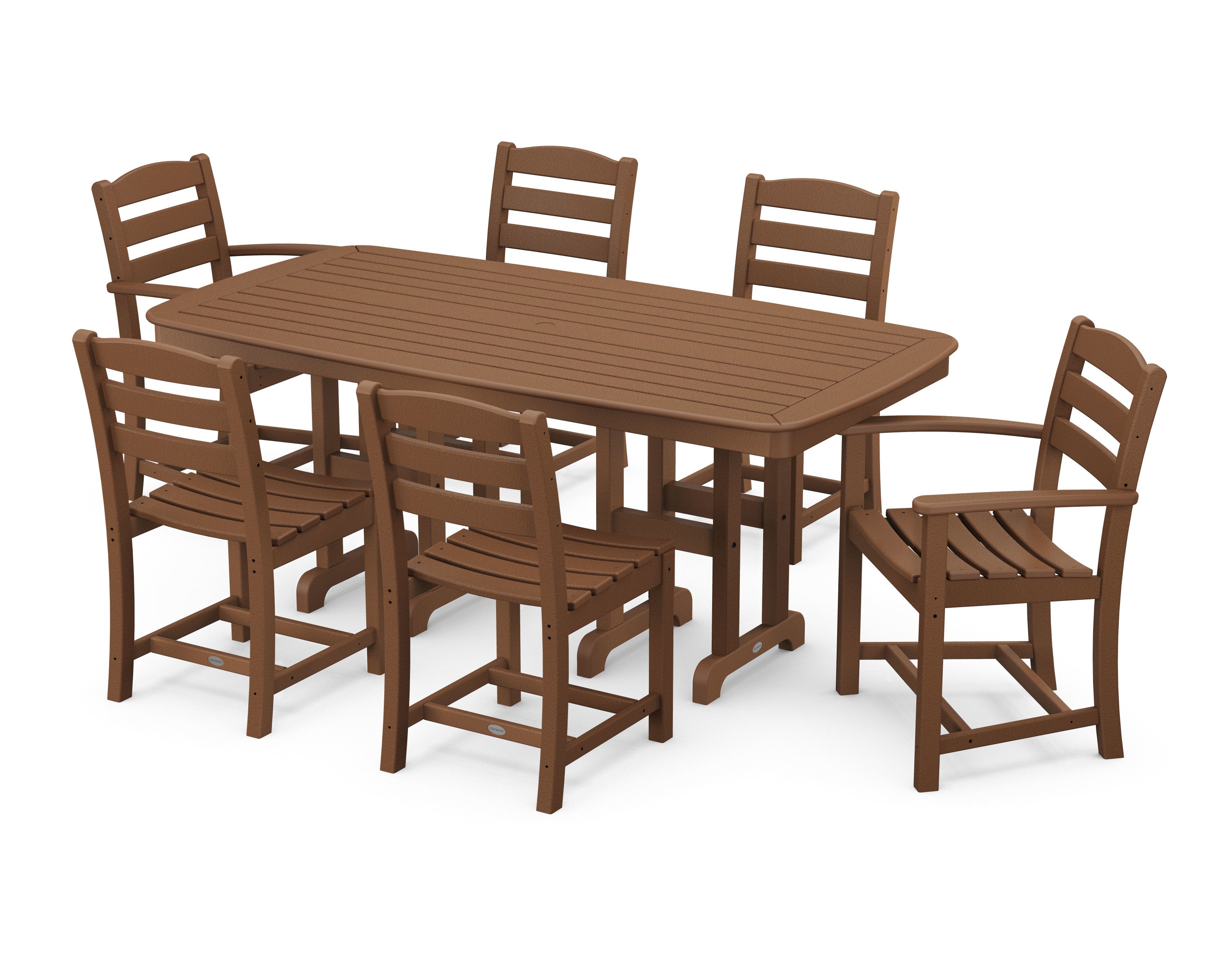 La Casa Café 7-Piece Wooden Dining Set