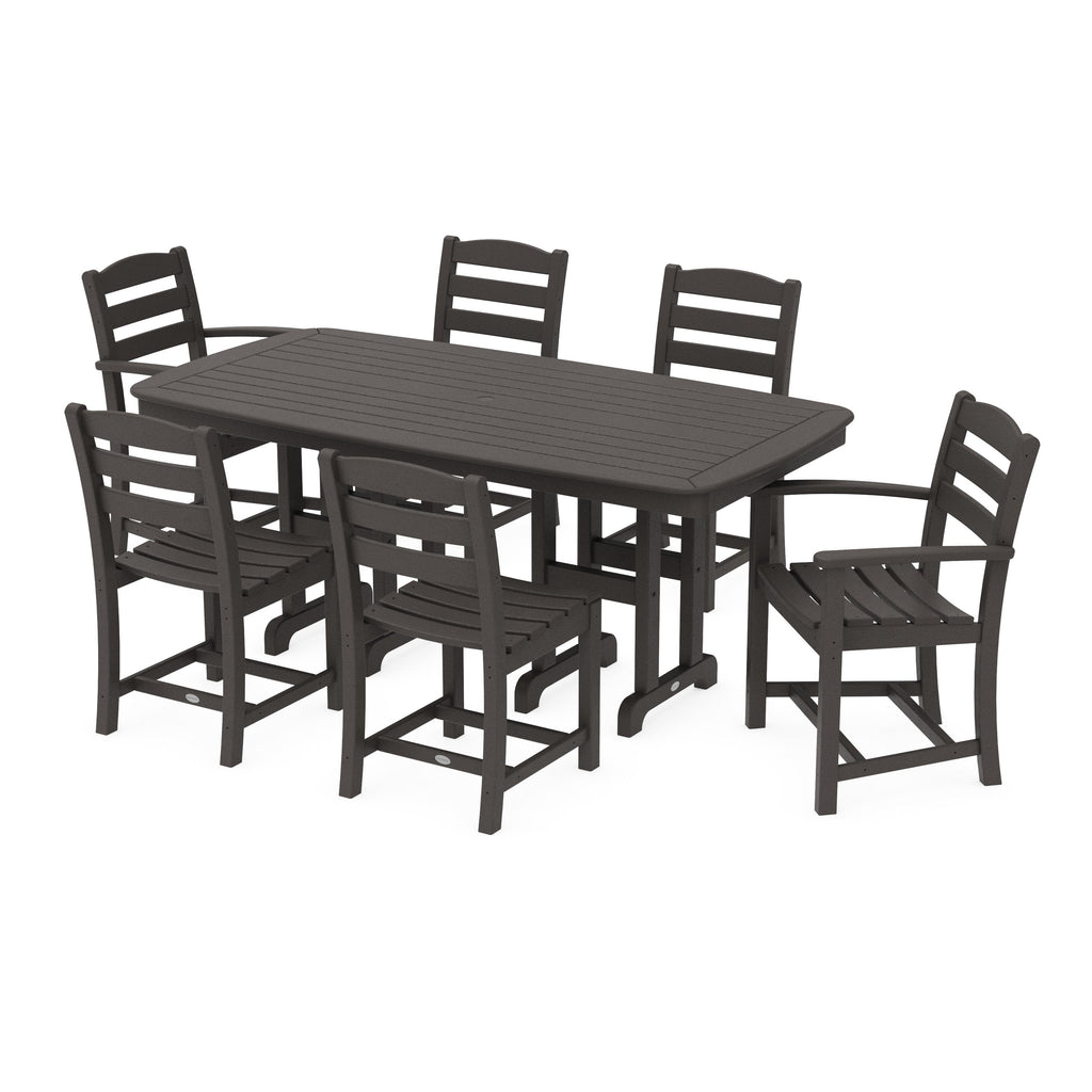 La Casa Café 7-Piece Wooden Dining Set