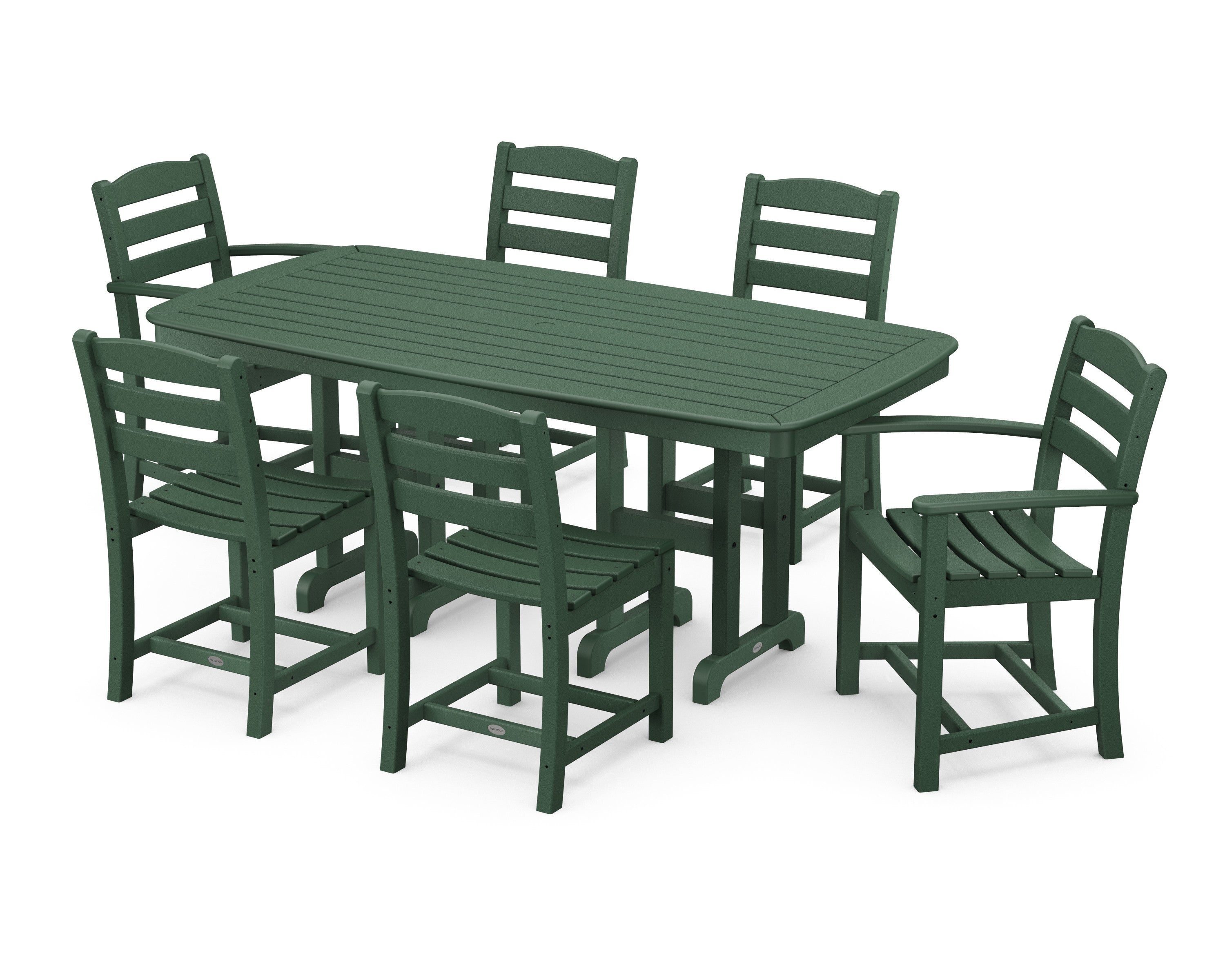 La Casa Café 7-Piece Wooden Dining Set