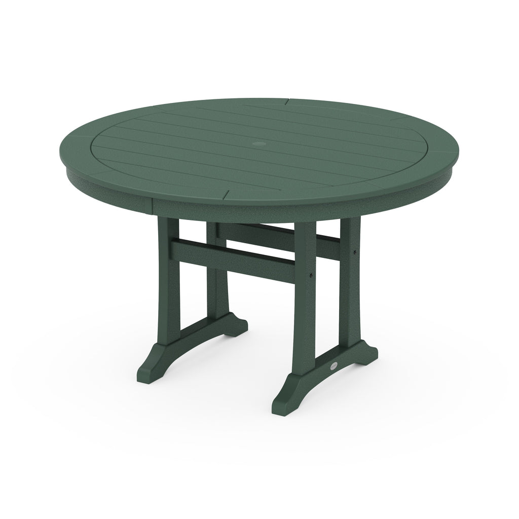Nautical Trestle 48 Round Dining Table