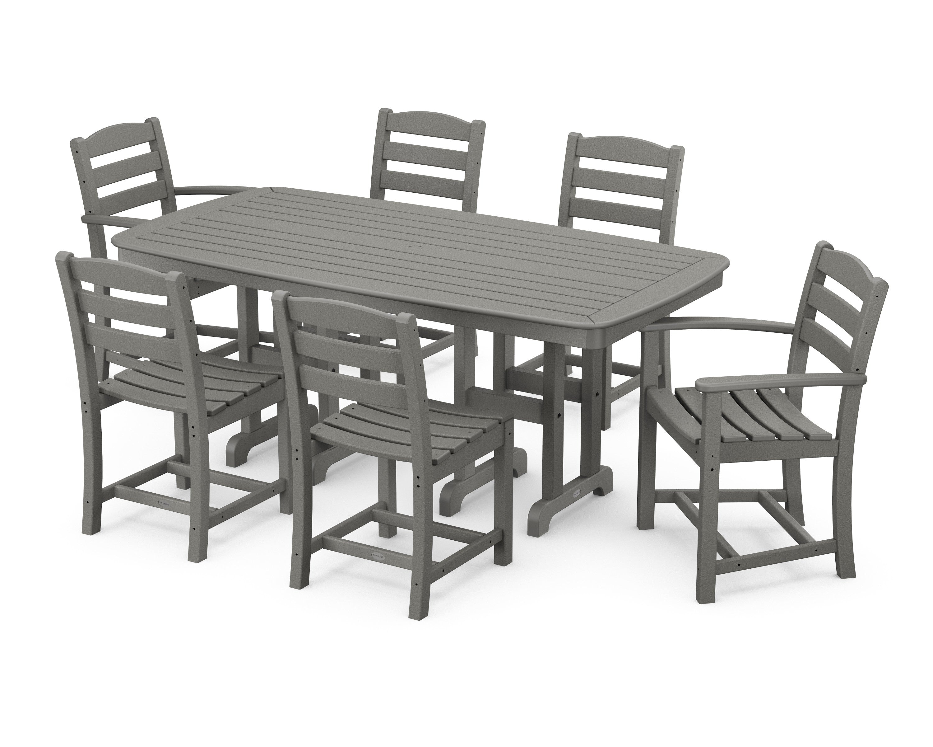 La Casa Café 7-Piece Wooden Dining Set
